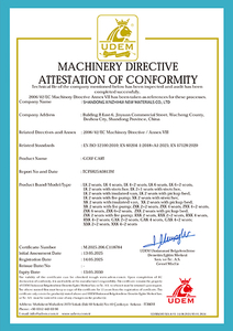  CE Certificate 