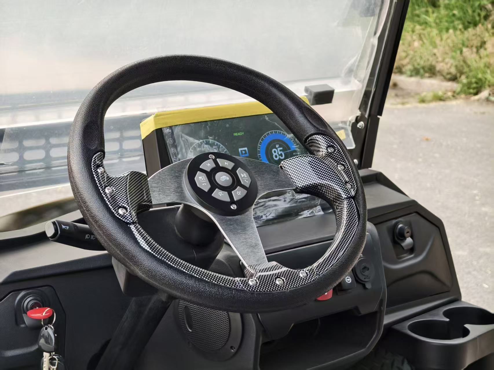 New Upgrade Alert: Our Golf Cart Debuts All-In-One Multifunctional Integrated Steering Wheel